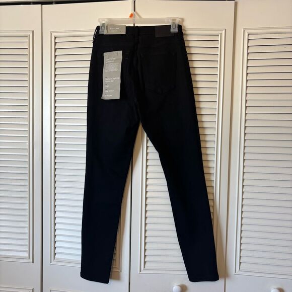 NWT Everlane The Curvy High Rise Skinny Jean in Black | 27 - Picture 4 of 8